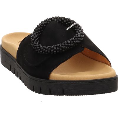 Gabor Fashion - 83.745.17 - Damen Pantoletten in schwarz schwarz | schwarz