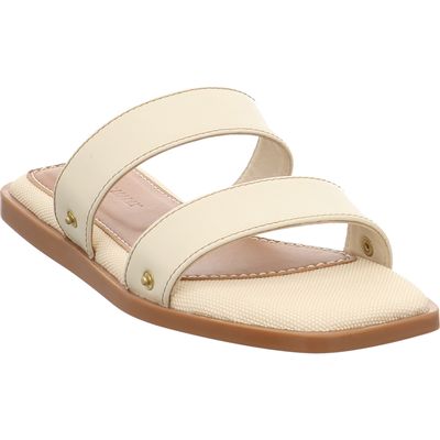 Hey Marly - HM10-0062 - Chic Canvas 2-Crema-Cognac - Pantolette crema | cognac | beige | braun