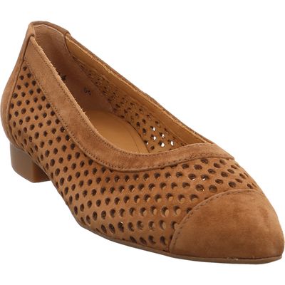 Paul Green 1215-049 Ballerina aus Samtleder in braun braun