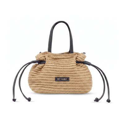 Hey Marly - Coastal Companion S-Sand-Black - HM60-2619-S - Sommertasche beige | schwarz