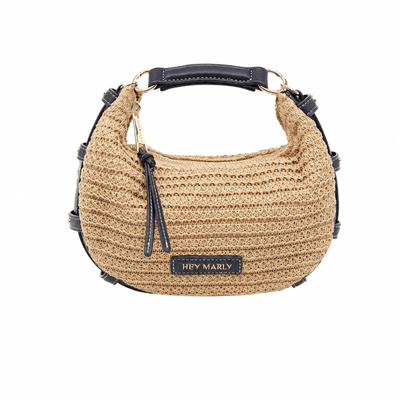 Hey Marly - Coastal Sister S-Sand-Black - HM60-2623-S - kleine Tasche beige | schwarz