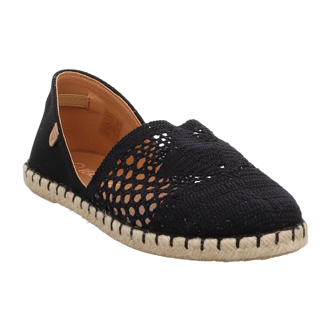 Espadrillas Zeppa Donna Fatte A Mano Espadrillas Con Zeppa VERBENAS - Modello Malena Crochet/Lino Crudo | Scarpe Fatte A Mano In Spagna Verbenas Malena