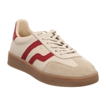 beige | dunkelrot