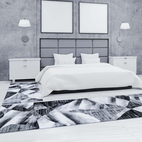 Beige f/ür Schlafzimmer 3-teiliges L/äuferset: 2X 80x150 cm und 1x 80x300 cm carpet city Bettumrandung Flachflor Inspiration mit Vintage-Muster Creme Meliert in Pastell-Blau