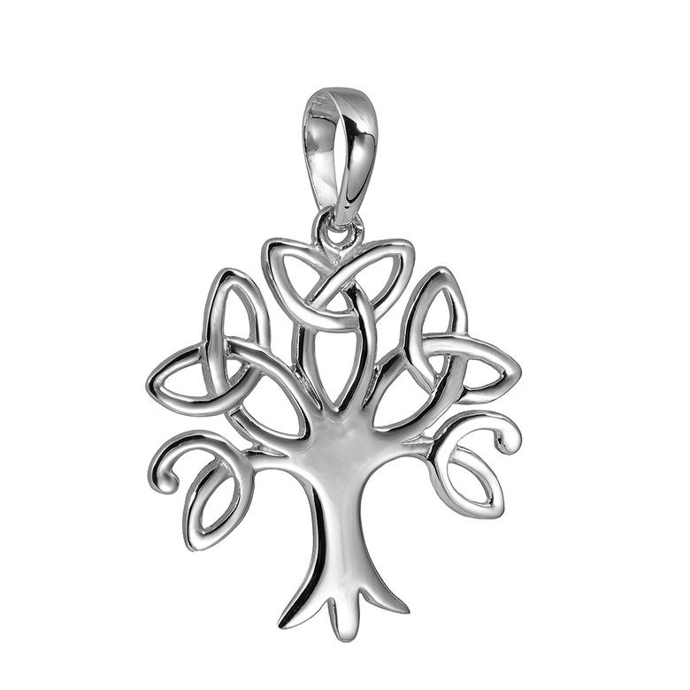 Lebensbaum Anhänger keltisch 925 Silber rhodiniert Materia Schmuck