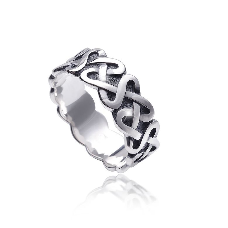 MATERIA Damen Ring Knoten keltisch 925 Silber Materia Schmuck