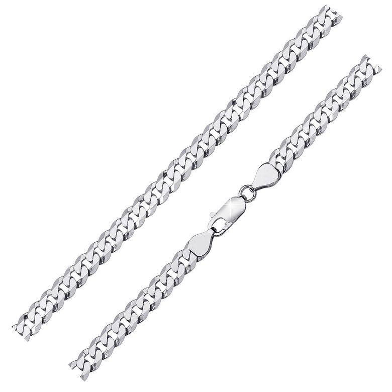 Edelstahl Herrenarmband - Klassische Panzerkette 21cm Länge Für Männer Als Geschenk