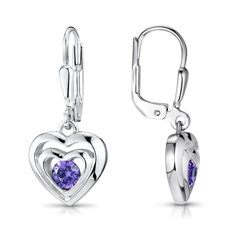 YFN Sport Ohrringe 925 Sterling Silber | Herz Design Für Damen | Gymnastik Inspiriert