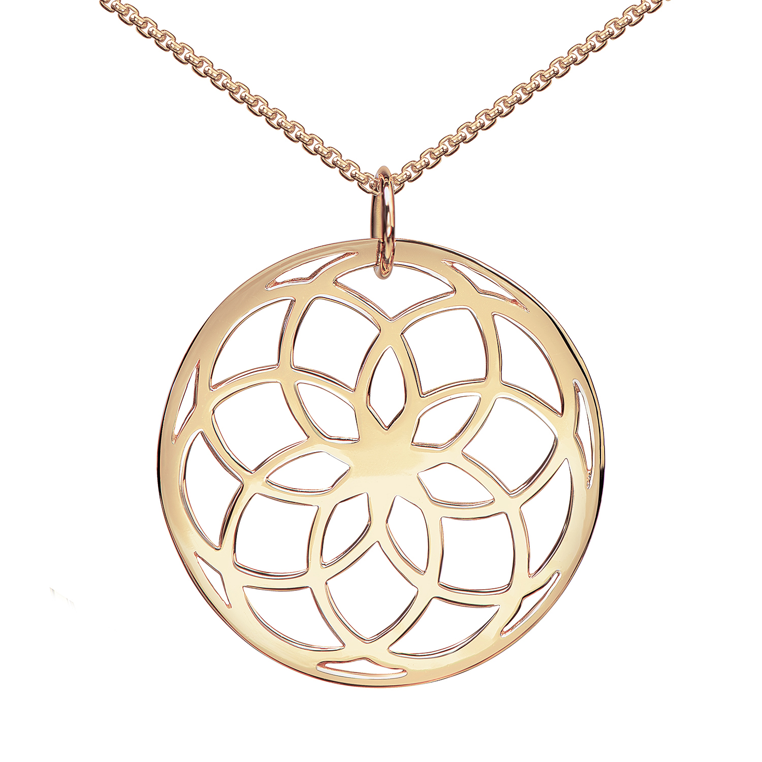 Collana in Argento 925 con punto luce rosso centrale – Group S.r.l