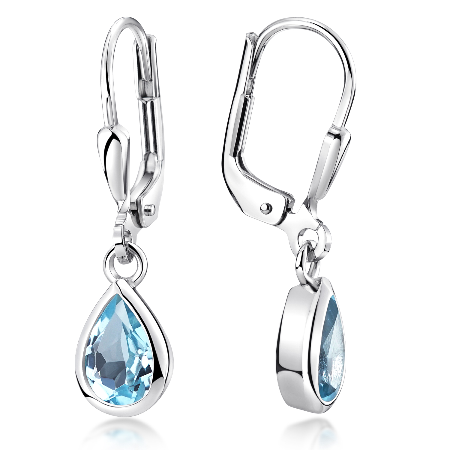 POPLYKE 925 Sterling Silber Grün Bambus Blatt Ohrringe Träne