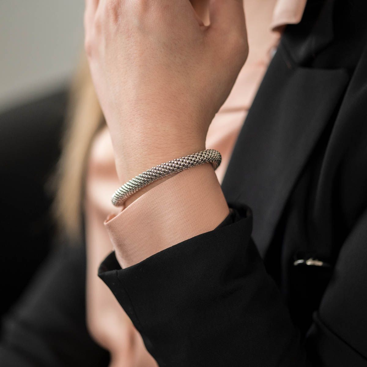 Edelstahl Stretcharmband Gold/Silber - Elastisches Perlen Armband Für Frauen