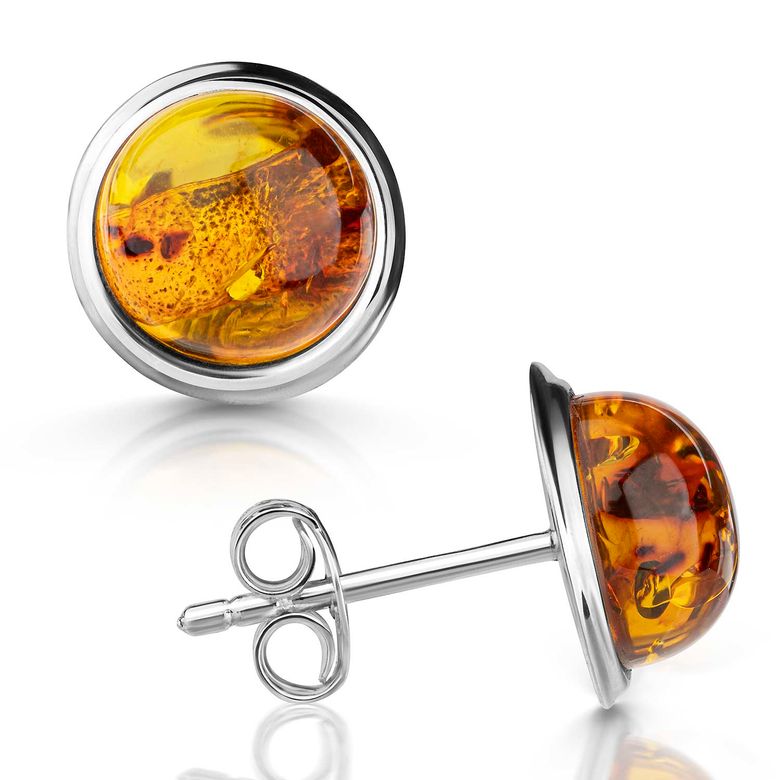 925 Sterling Silber Zirkonia Bead Orange Peach - Murano Glas Charm Für European Beads