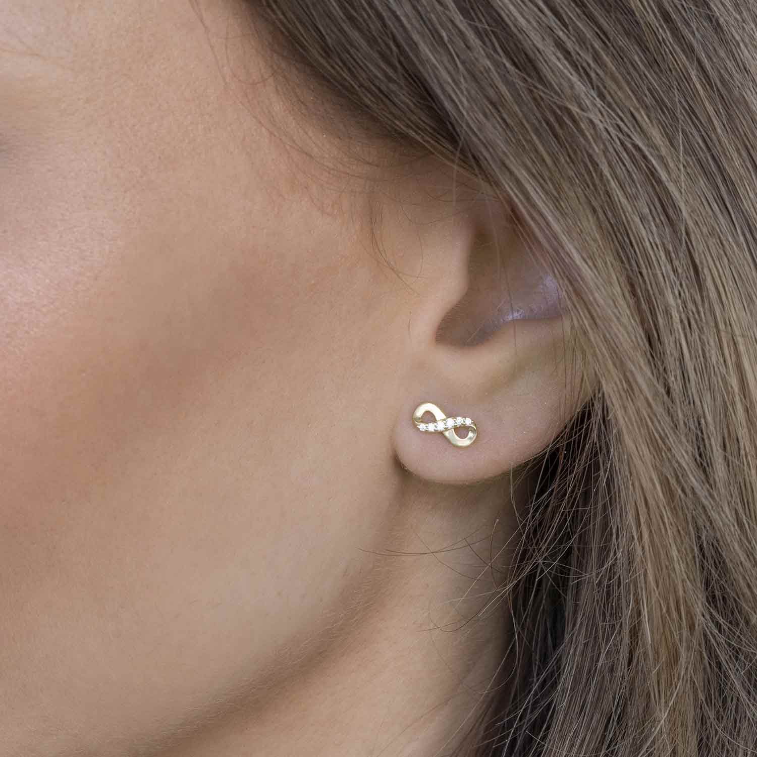 Miniblings Reißverschluss Ohrstecker - Goldene Zipper Ohrringe | 18mm Upcycling Schmuck