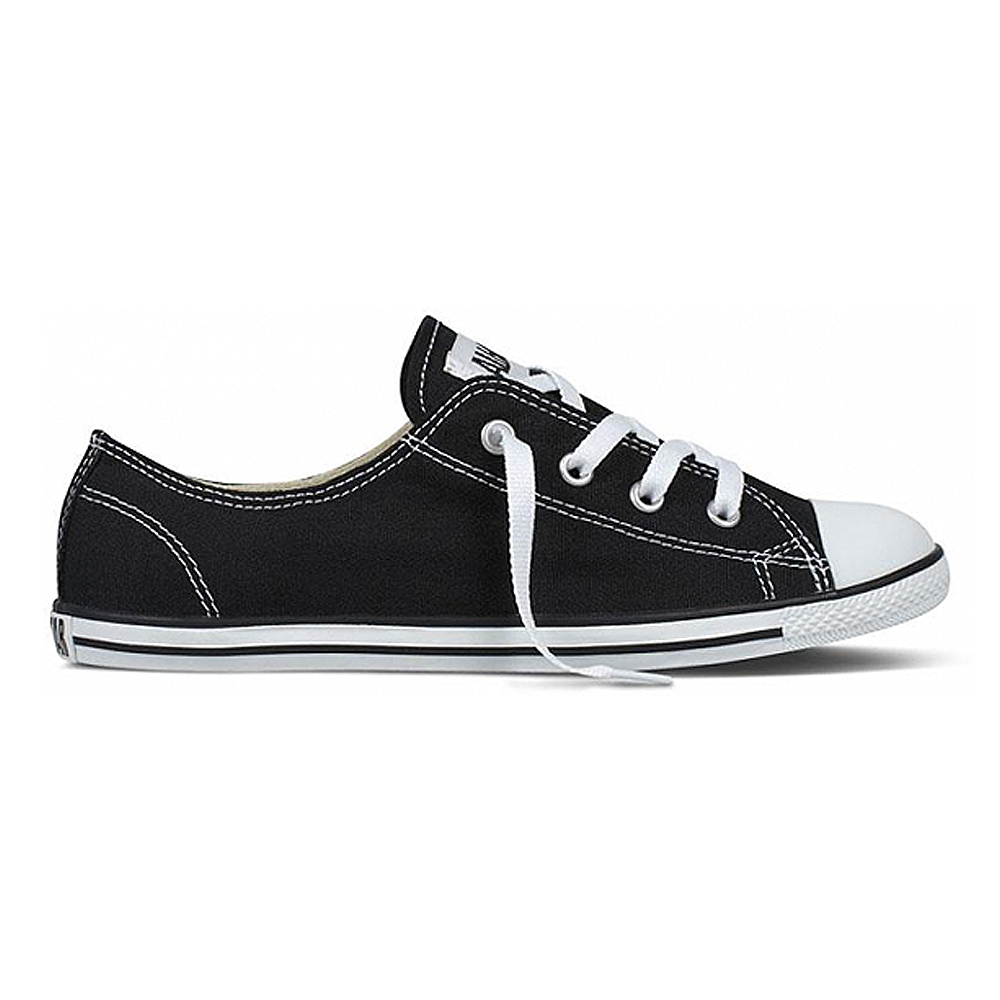 Converse Chuck Taylor All Star Women Dainty Ox Black Flach Slim Schwarz Sneaker Ebay 5797