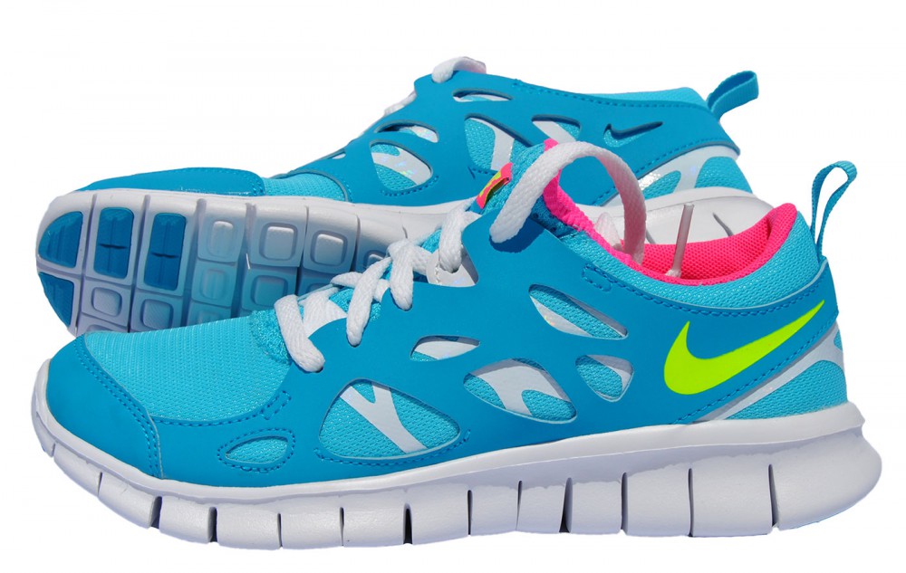 Nike Free Run 2 GS Laufschuh Sneaker schwarz blau 146215 Nike Free Run 2 GS Laufschuh Sneaker schwarz blau 146215