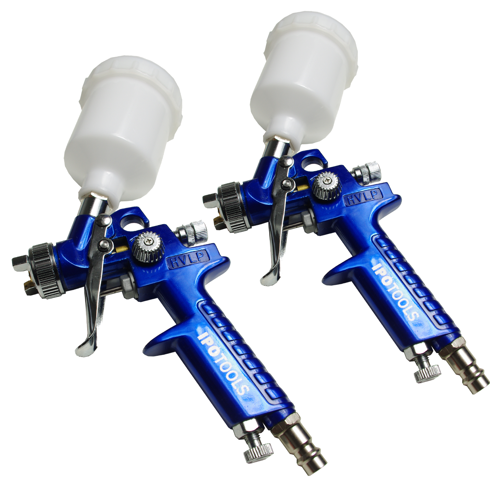 2x MINI HVLP Lackierpistole Spritzpistole Spraypistole mit Düse 0,5mm