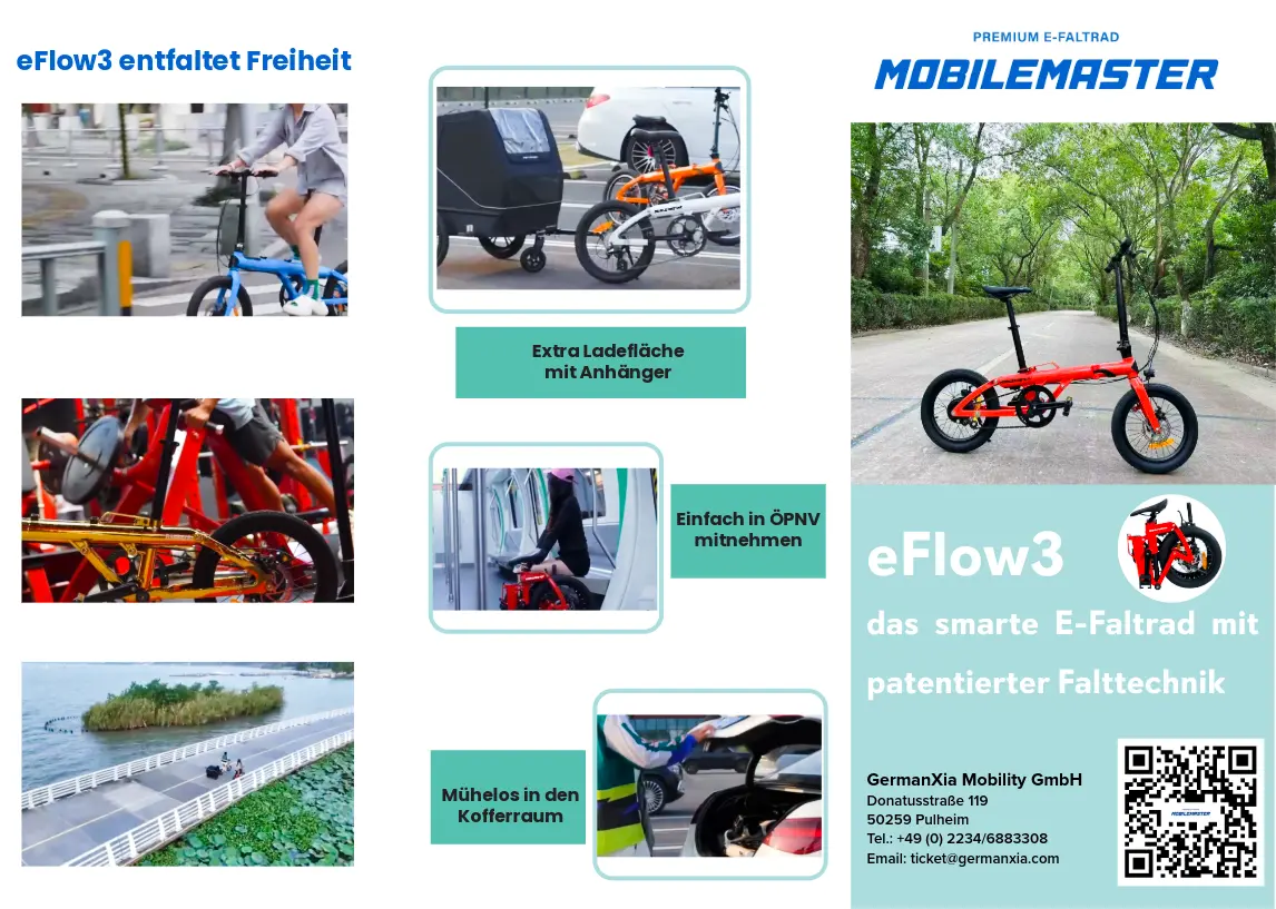 eFlow3 E-Faltrad entfaltet Freiheit
