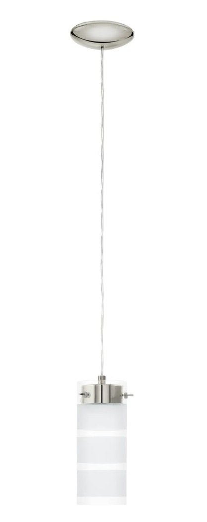 Eglo LED Glas nickel matt Pendellampe Hängelampe Pendel 1er Lampe  