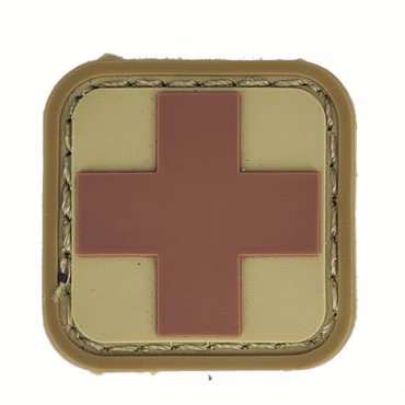 Mil-spec Monkey Naszywka Taktyczna Z Rzepem - Medic Square 1inch PVC 