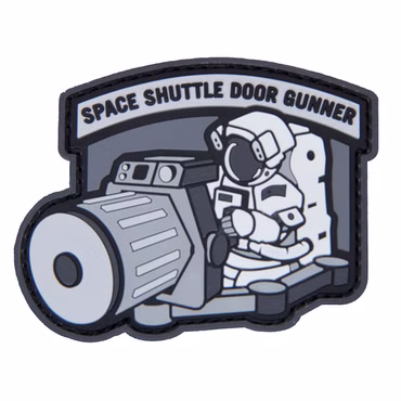 Mil-spec Monkey Naszywka Taktyczna Z Rzepem - Space Shuttle Doorgunner PVC 