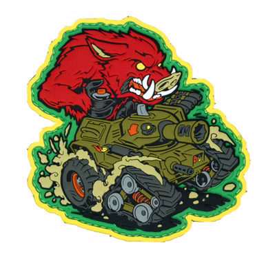 Mil-spec Monkey Naszywka Taktyczna Z Rzepem - War Machine Boar1 PVC 