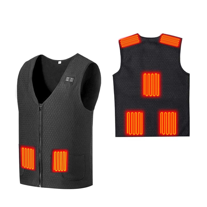 Beheizbare Jacke Kinder - USB Heizweste Mit 3 Zonen