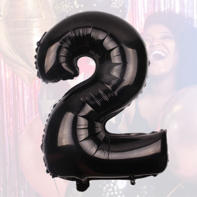 CAPASTEC Riesen Ballon Zahl 7 - 42 Zoll Krone Folienballon Für Geburtstagsparty