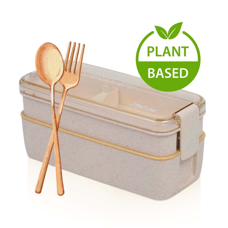 Funkelfuchs Brotdose Mit Fächern 800ml Orange - Absolute Auslaufsicherheit Für Schule & Kita