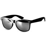 black / silver mirrored