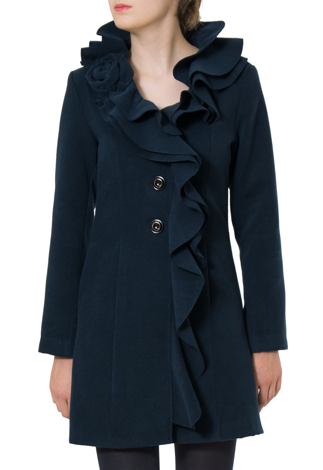 VOLANTMANTEL 3 | Caspar Fashion 