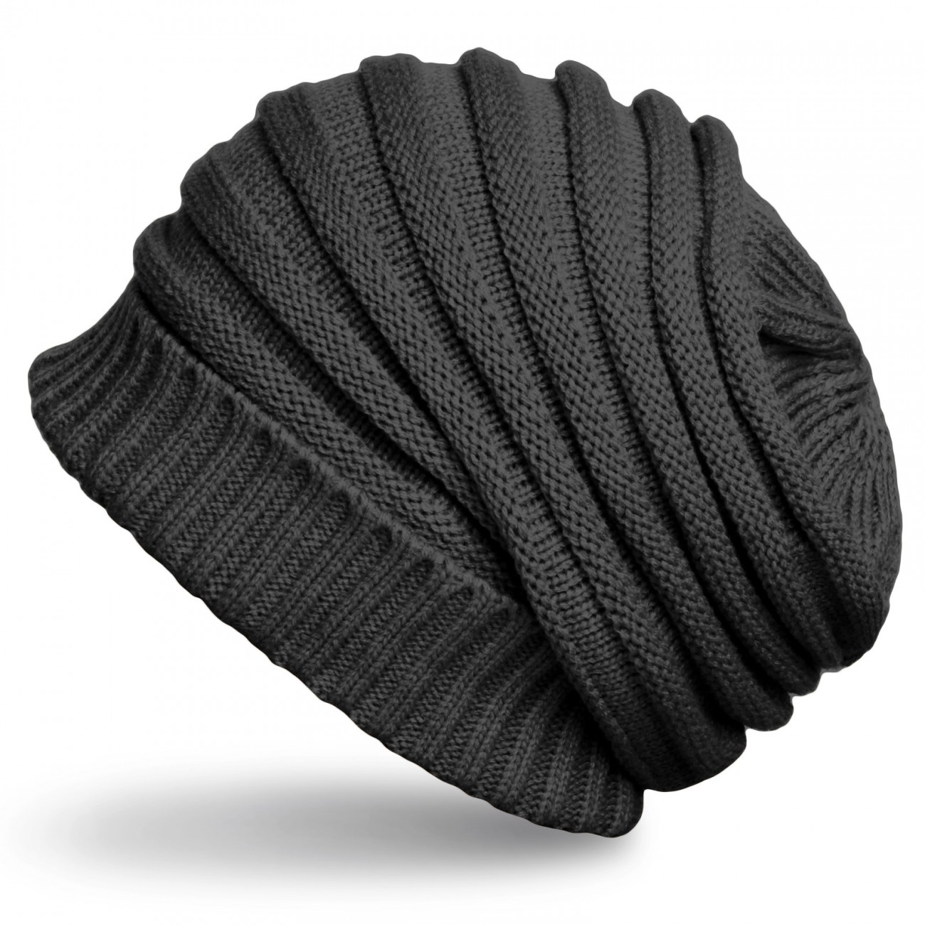 Caspar MU081 Unisex Strick Beanie lange Wintermütze mit