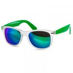 matt transparent green / green mirrored