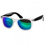 matt transparent black / green mirrored