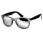 matt grey black / silver mirrored