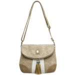 #15105 white beige shoulder bag
