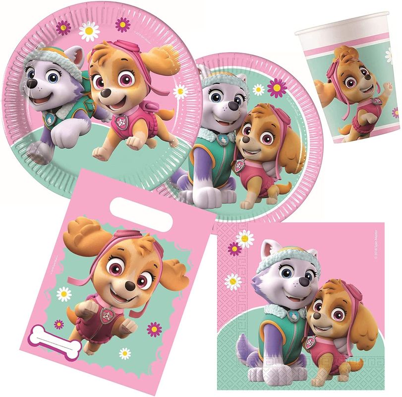 Amscan Paw Patrol Feestset - 32-delig - Borden, Bekers En Servetten - Kinderfeestje
