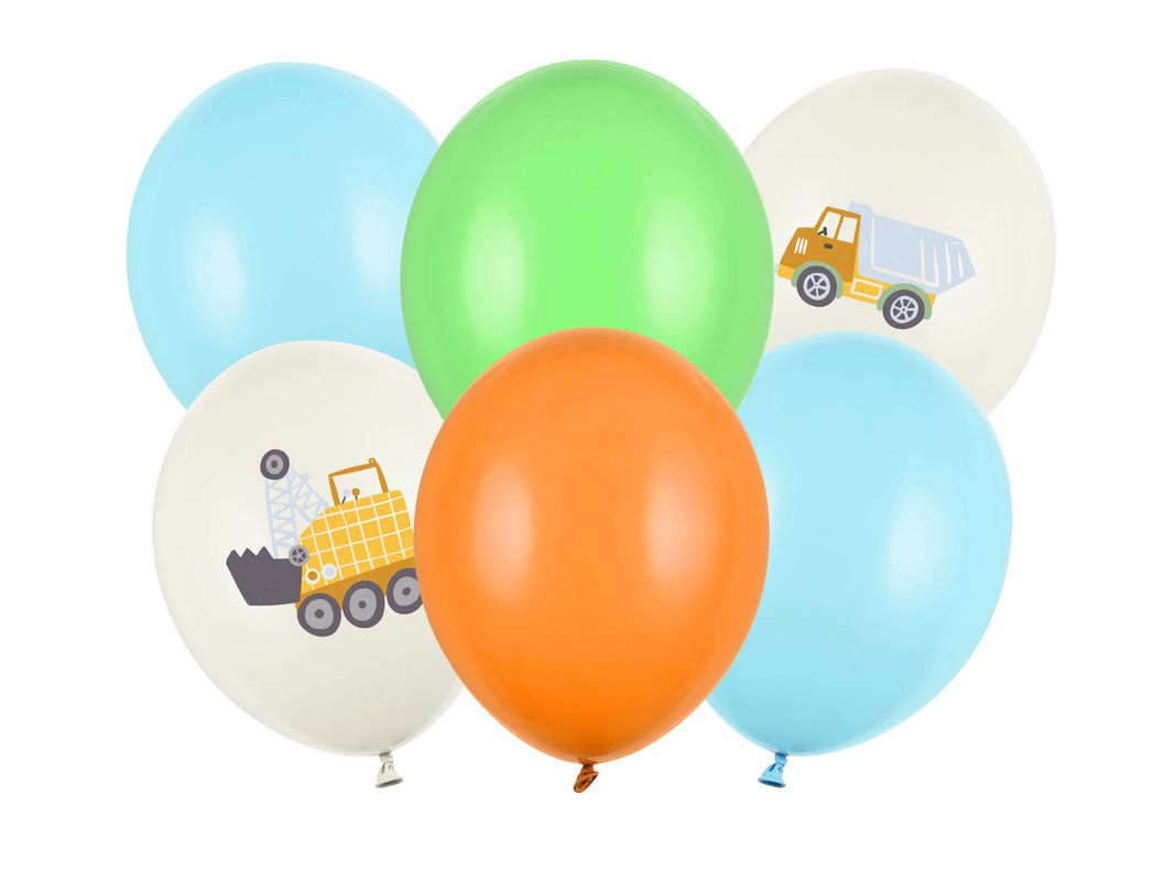 27 Stück Baustelle Geburtstags-Deko – Inkl. Banner & Hängende Spiralen, Aus Karton, Für Kinder-Party