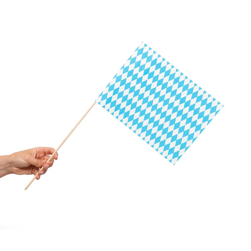 Oktoberfest Wimpelkette 2x10m - Blaue Weiße Bayern Girlande Mit 40 Flaggen