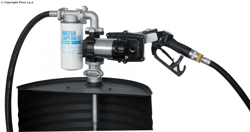 Kraftstoff Umfüllpumpe mit Auto-Stopp-Sensor, Elektrische Benzinpumpe  Ölabsaugpumpe Wasser Pumpe mit 3 Größen-Adapter 50 zoll Schlauch,Tragbare