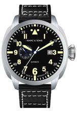 MARC & SONS Fliegeruhr KLASSIK MOD OLD RADIUM MSF-006-4L3