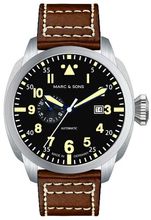 MARC & SONS Fliegeruhr KLASSIK MOD OLD RADIUM MSF-006-5L1
