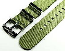 MARC & SONS Herringbone Nato-Durchzugsband Farbe olivgrün 22 mm Referenz T1 MARC & SONS Herringbone Nato-Durchzugsband Farbe olivgrün 22 mm Referenz T1