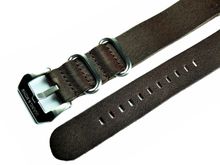 MARC & SONS Zulu Lederband dunkelbraun, 22 mm, Referenz L12 MARC & SONS Zulu Lederband dunkelbraun, 22 mm, Referenz L12