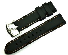 MARC & SONS Kautschukband schwarz orange 22 mm Referenz K7 MARC & SONS Kautschukband schwarz orange 22 mm Referenz K7