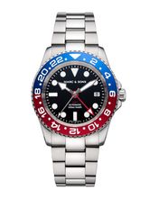 MARC & SONS Taucheruhr Automatik GMT ETA 2893-2 Ref.: MSG-007-7S
