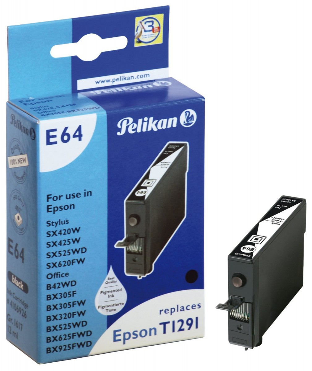 Pelikan E64 kompatibel Epson T1291 Schwarz | PatronenProfi