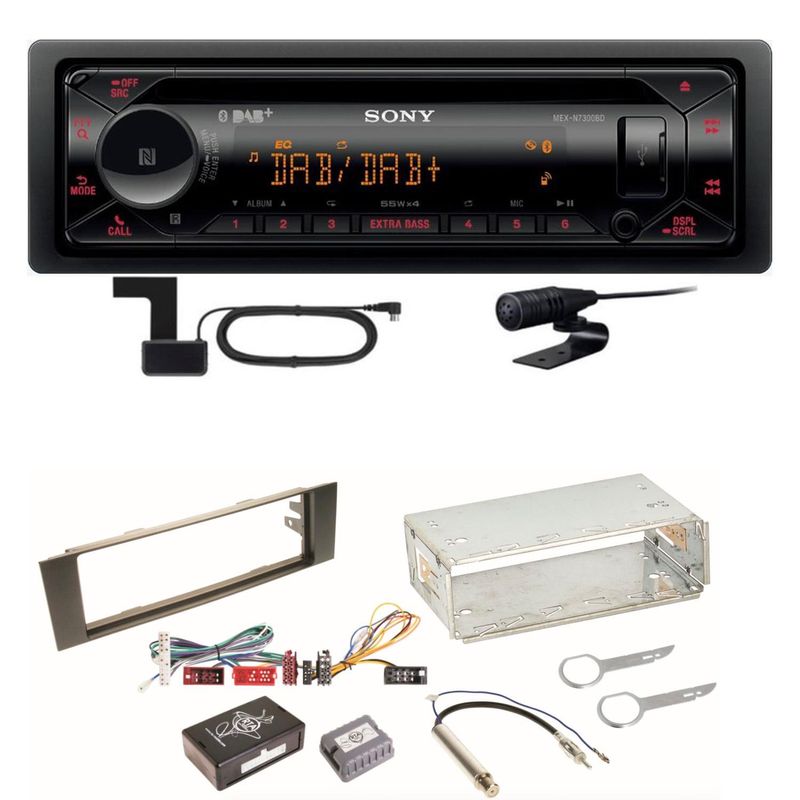 Sony MEX-N7300BD Bluetooth Digitalradio Autoradio Einbauset für Audi A3 8P 8PA