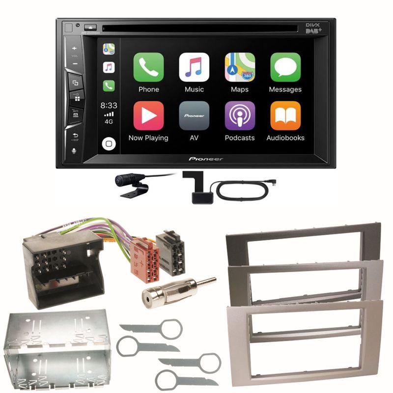 Pioneer AVH-Z3200DAB Carplay DAB Einbauset für Ford Focus Fusion Galaxy S-Max