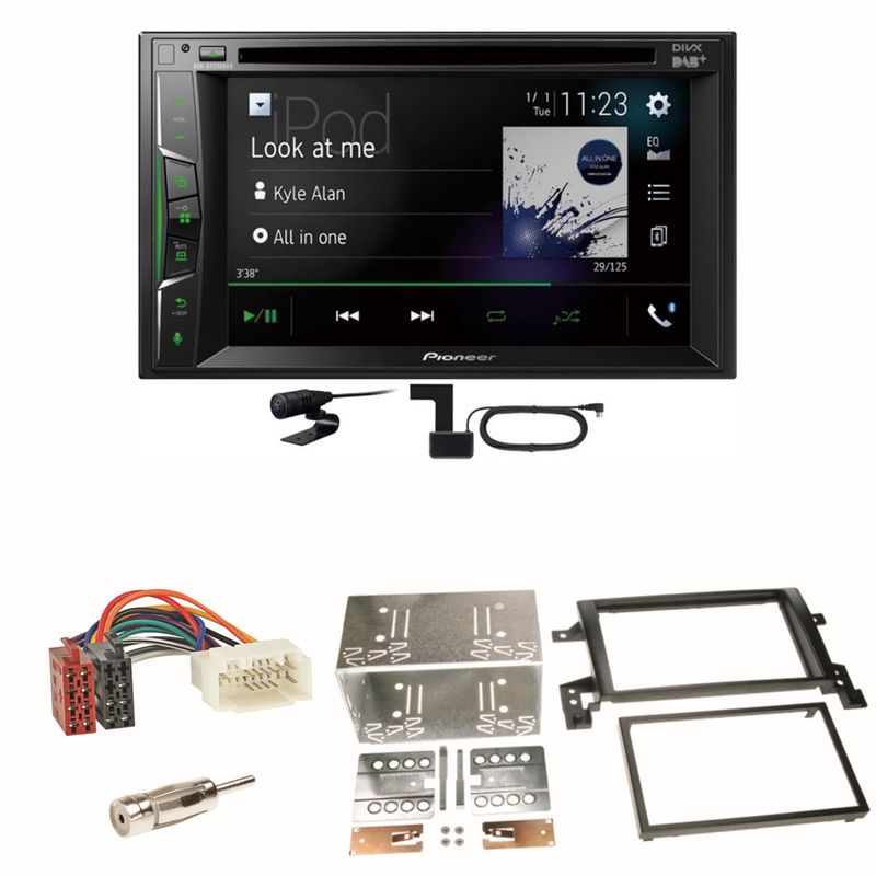 Pioneer AVH-A3200DAB Bluetooth Digitalradio Einbauset für Suzuki Grand Vitara JT