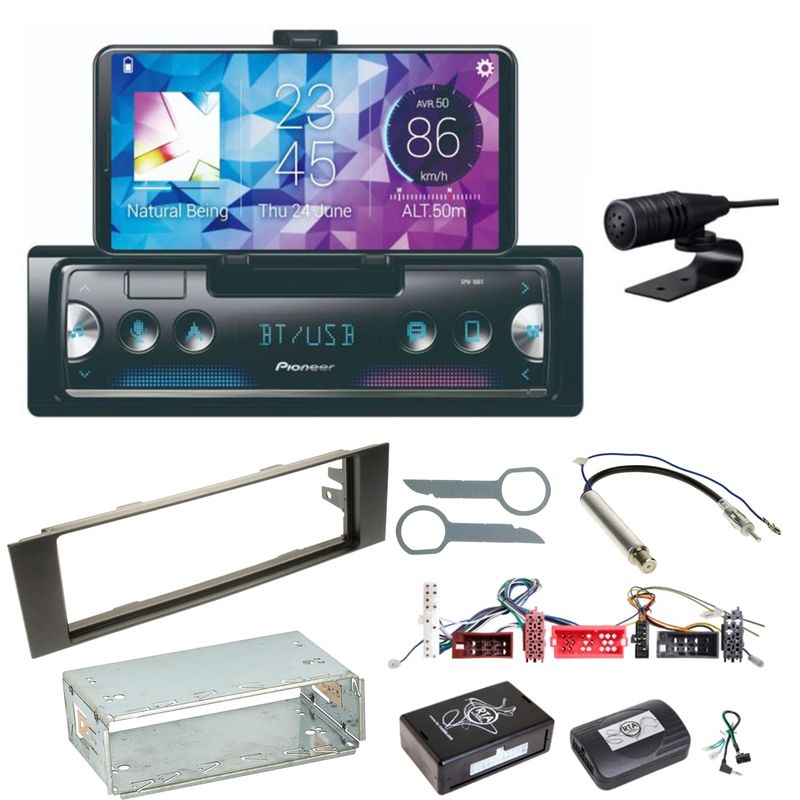 Pioneer SPH-10BT Bluetooth MP3 USB AUX Autoradio Einbauset für Audi A3 8P 8PA